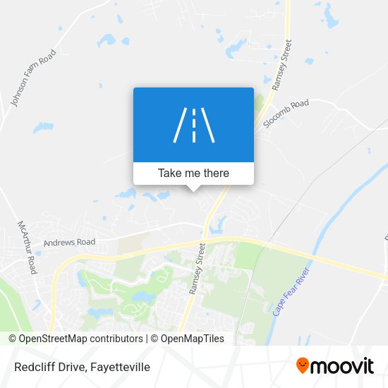 Redcliff Drive map