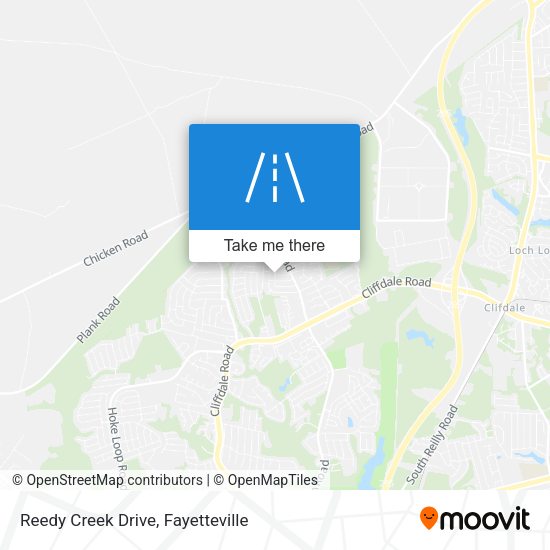 Mapa de Reedy Creek Drive