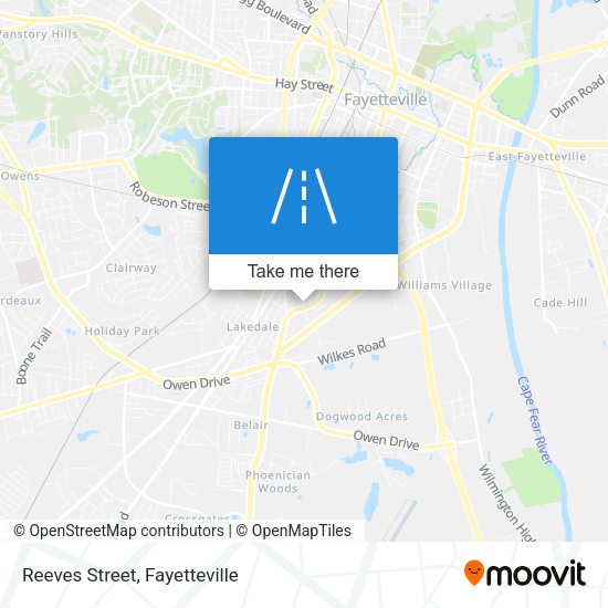 Mapa de Reeves Street