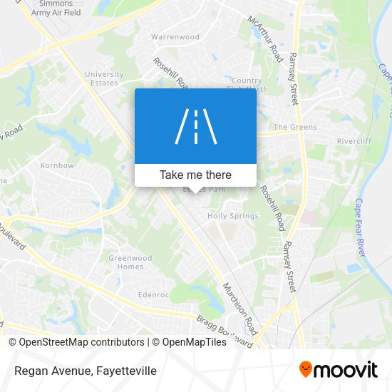 Mapa de Regan Avenue