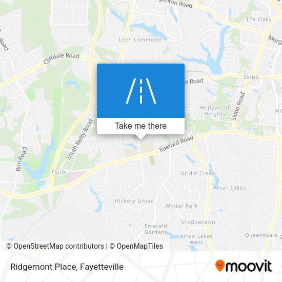 Ridgemont Place map