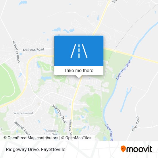 Ridgeway Drive map