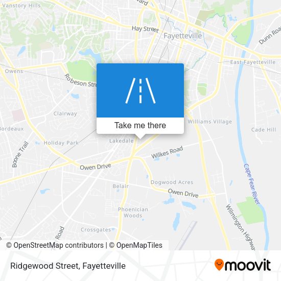 Ridgewood Street map
