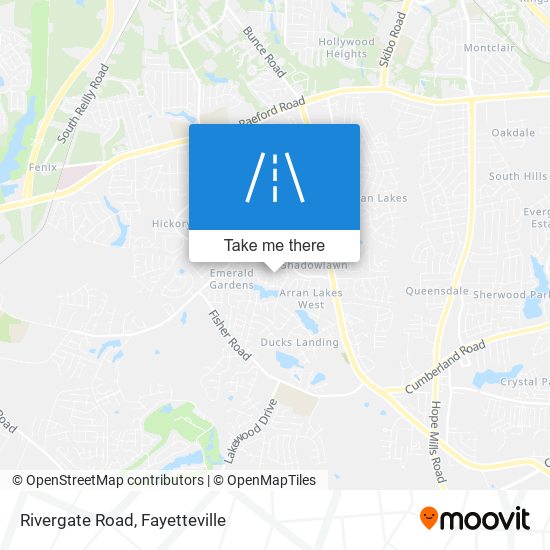 Mapa de Rivergate Road