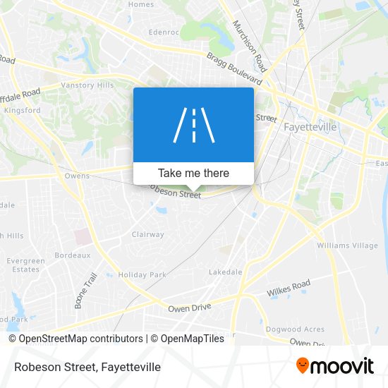 Mapa de Robeson Street
