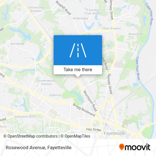 Rosewood Avenue map