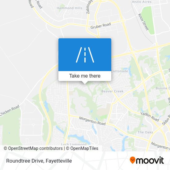 Roundtree Drive map