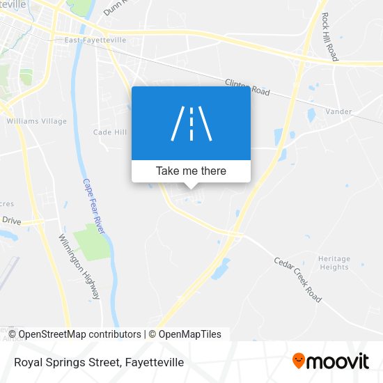Royal Springs Street map