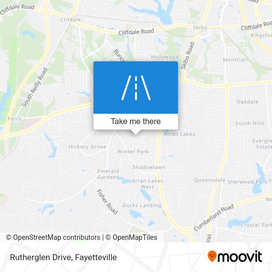 Rutherglen Drive map