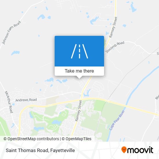 Saint Thomas Road map