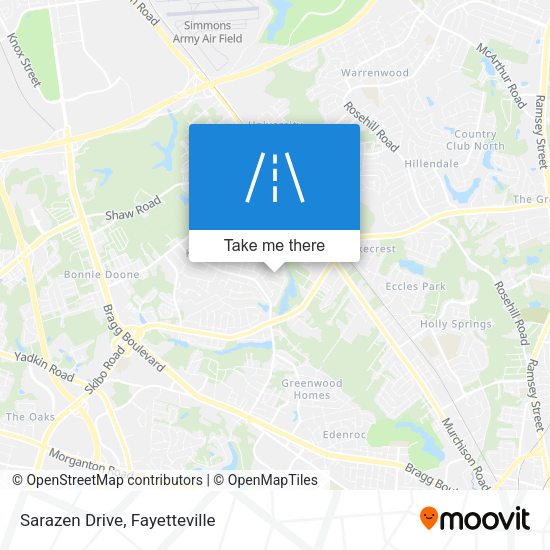 Sarazen Drive map