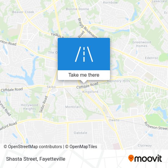 Mapa de Shasta Street