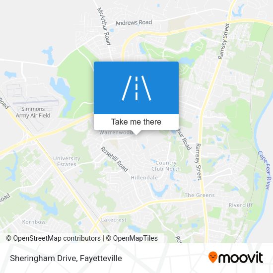Sheringham Drive map