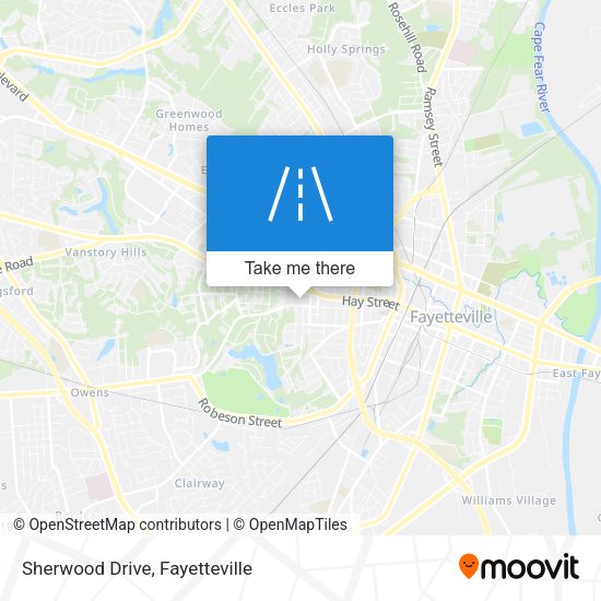 Mapa de Sherwood Drive