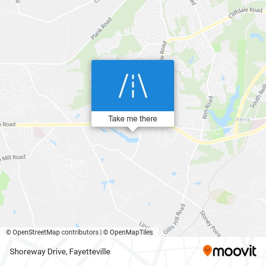 Mapa de Shoreway Drive