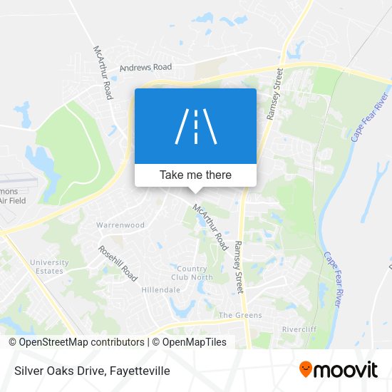 Silver Oaks Drive map
