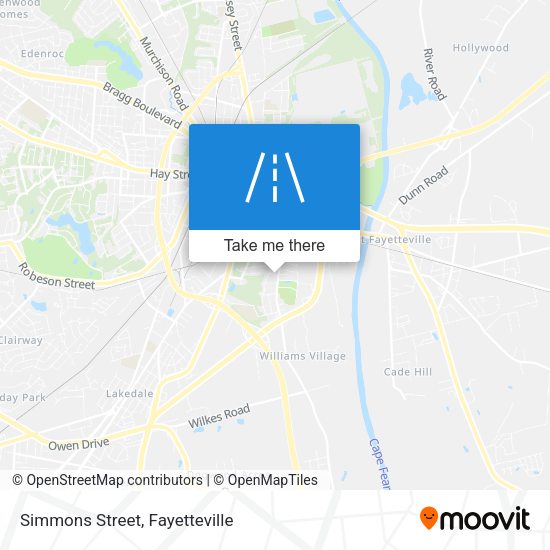 Simmons Street map