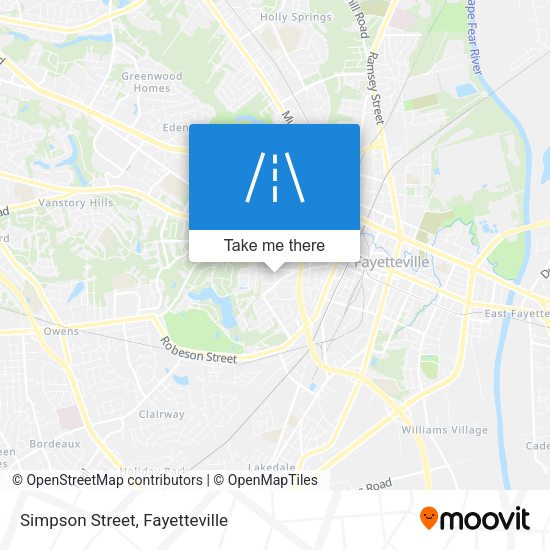 Simpson Street map