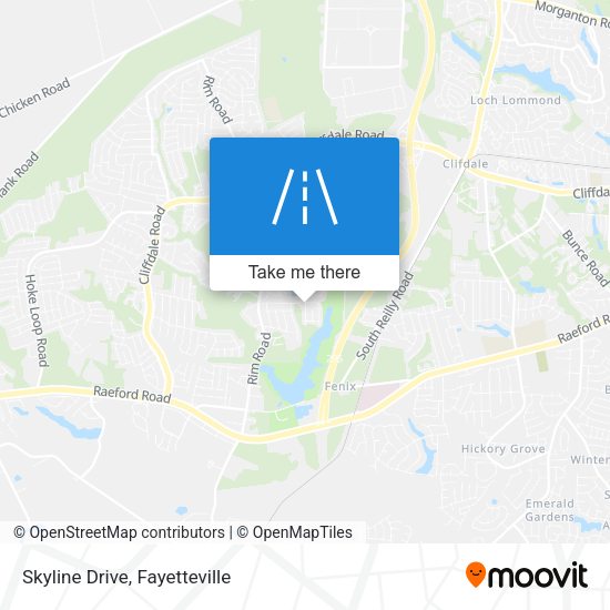 Mapa de Skyline Drive