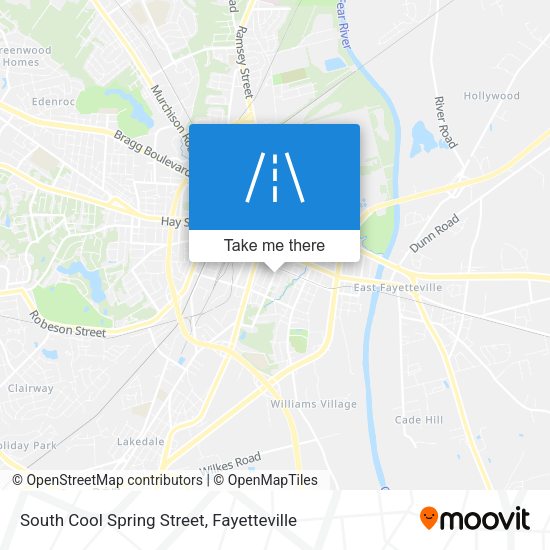South Cool Spring Street map