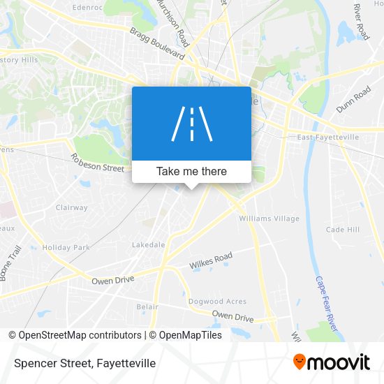 Spencer Street map