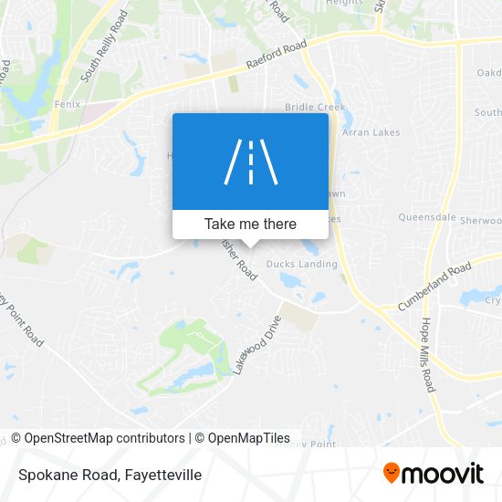 Mapa de Spokane Road