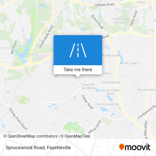 Sprucewood Road map