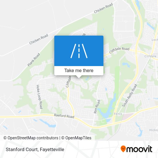Mapa de Stanford Court