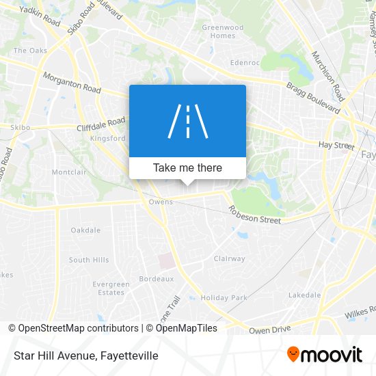 Star Hill Avenue map