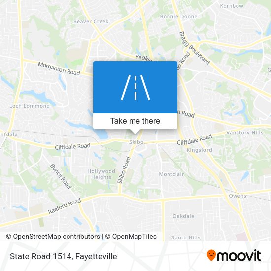 State Road 1514 map