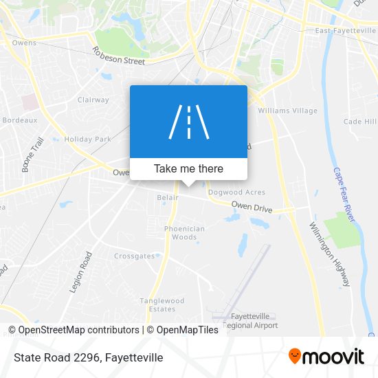 State Road 2296 map