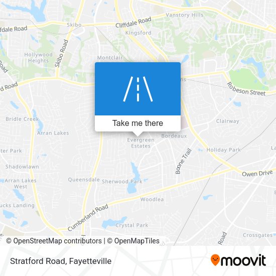 Stratford Road map