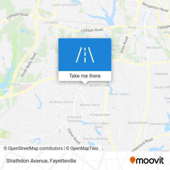 Mapa de Strathdon Avenue