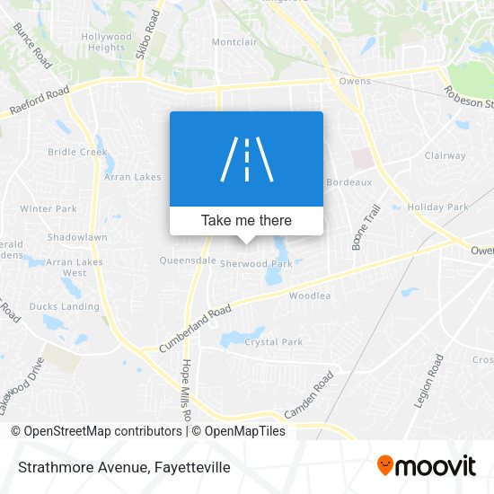 Strathmore Avenue map