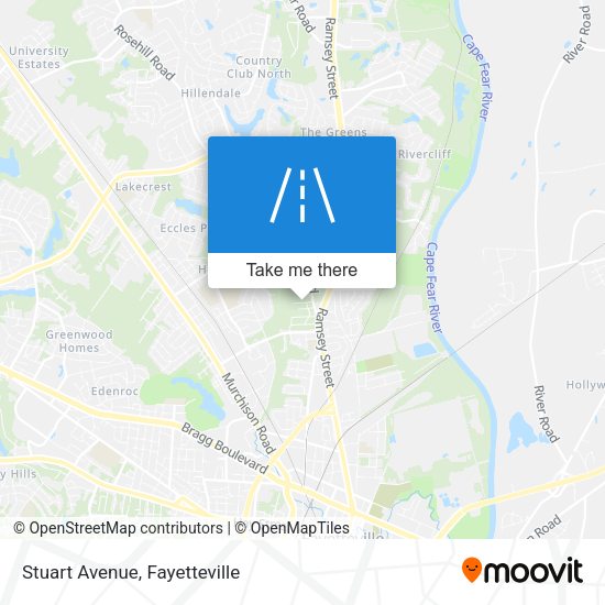 Stuart Avenue map