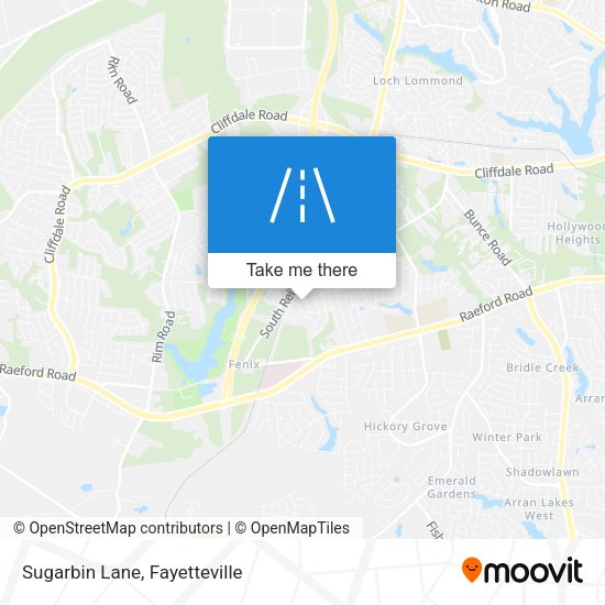 Mapa de Sugarbin Lane