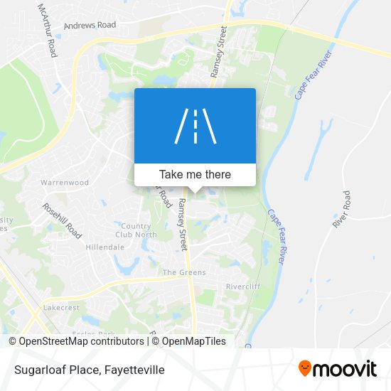Mapa de Sugarloaf Place