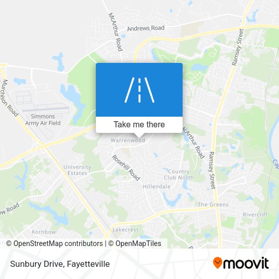 Mapa de Sunbury Drive