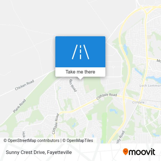 Sunny Crest Drive map