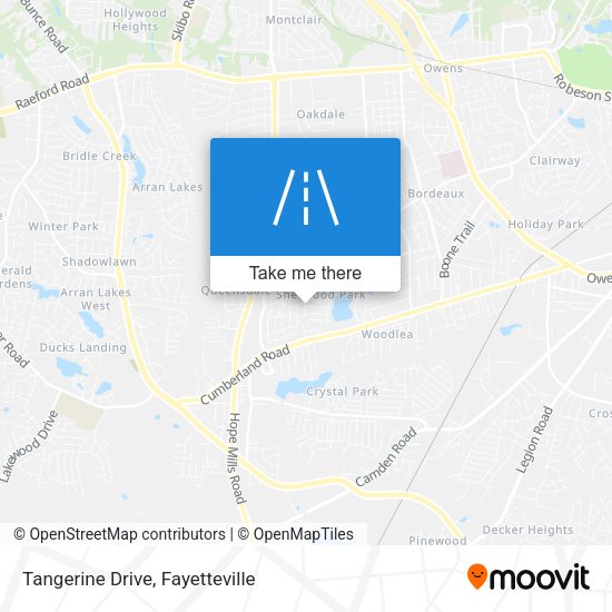 Tangerine Drive map