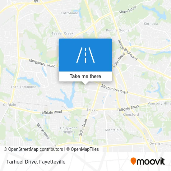 Tarheel Drive map