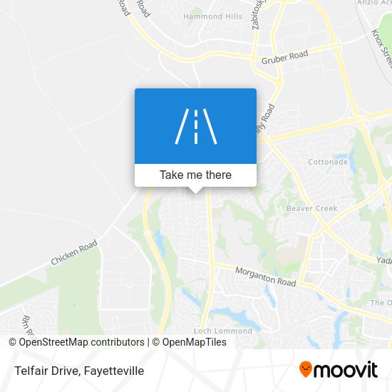 Telfair Drive map