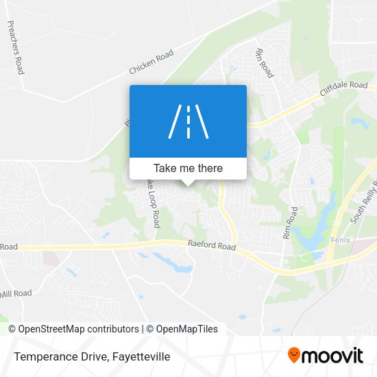 Temperance Drive map