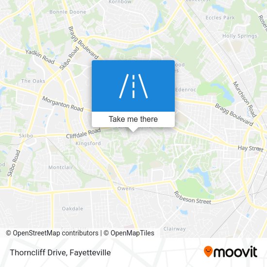 Mapa de Thorncliff Drive