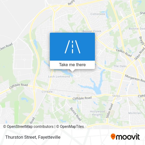 Thurston Street map