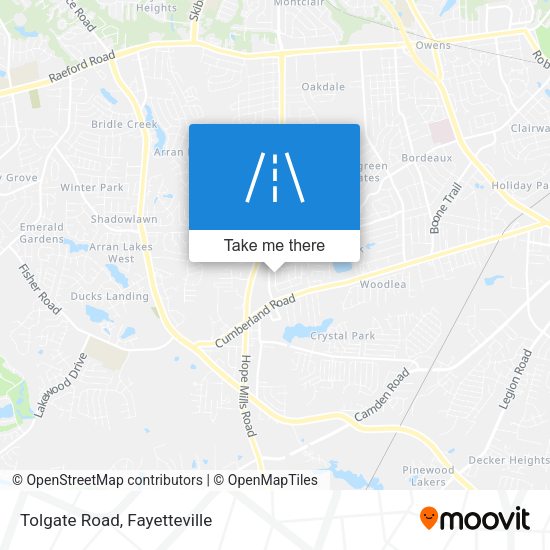 Tolgate Road map