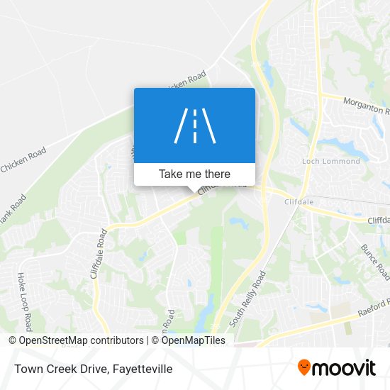 Town Creek Drive map