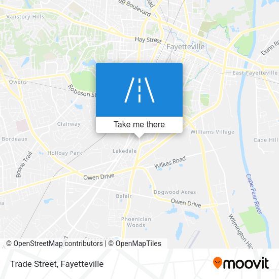 Trade Street map