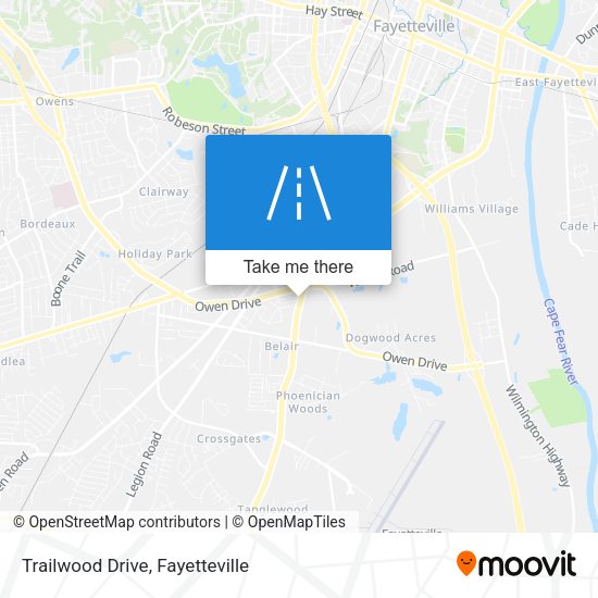 Trailwood Drive map