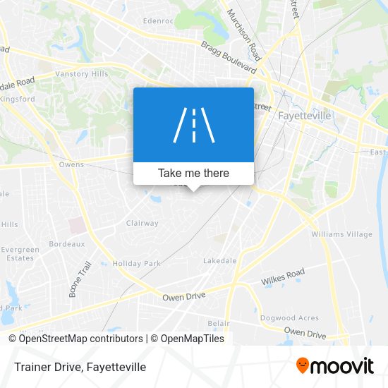 Trainer Drive map